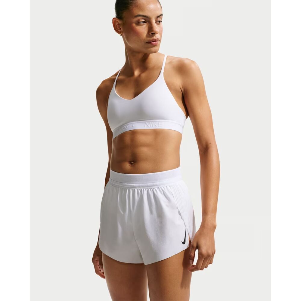 Nike AeroSwift Dri-FIT ADV 3" Running Shorts White Black XS Track Athletic Gym